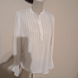 Selected Femme White Pleated Blouse M